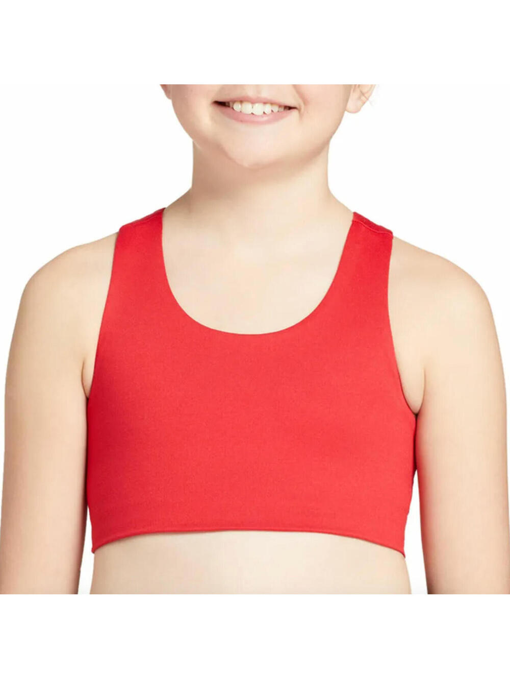 (C52) DICK'S Sporting Goods Girls' Aspire Athletic Sports Bra Red Size Large NWT